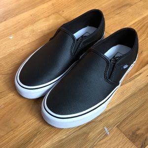 Black slip on vans